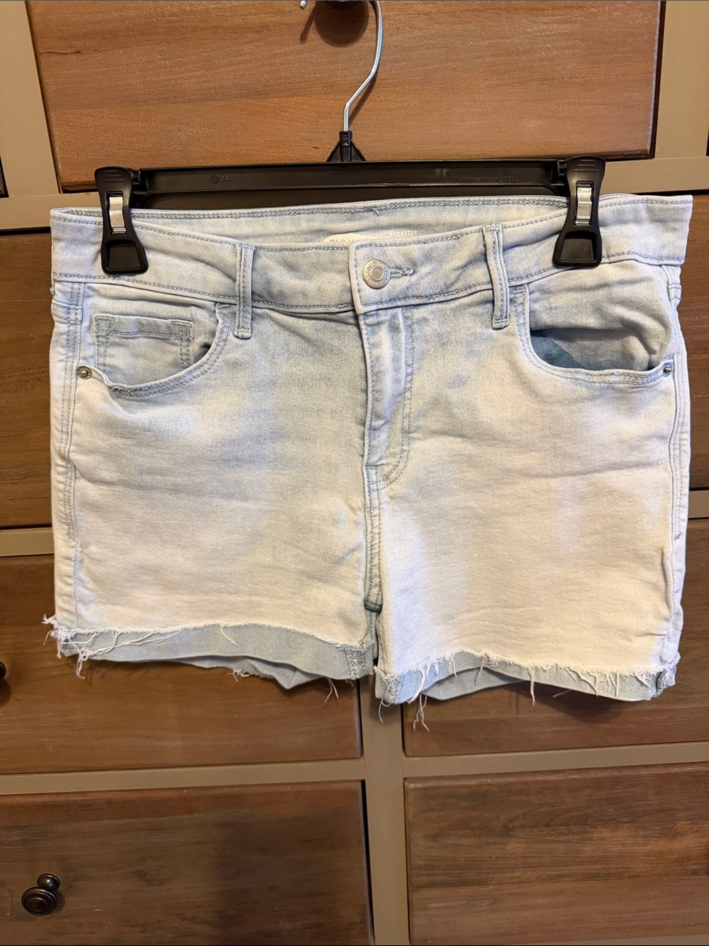Old Navy Rockstar Light Wash Denim Women's Cutoff Shorts